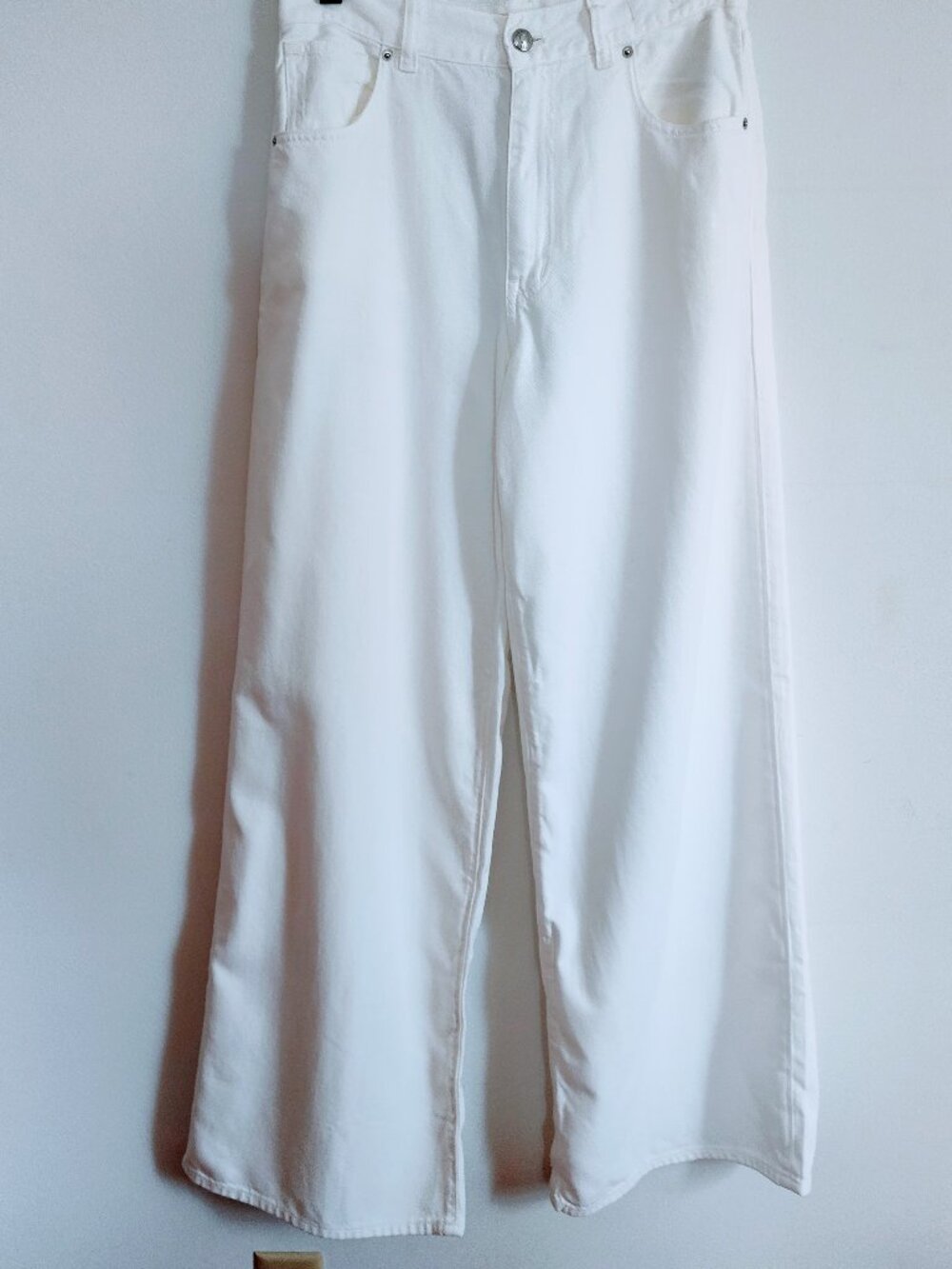 Madewell Tile White Flared Superwide-Leg Jean